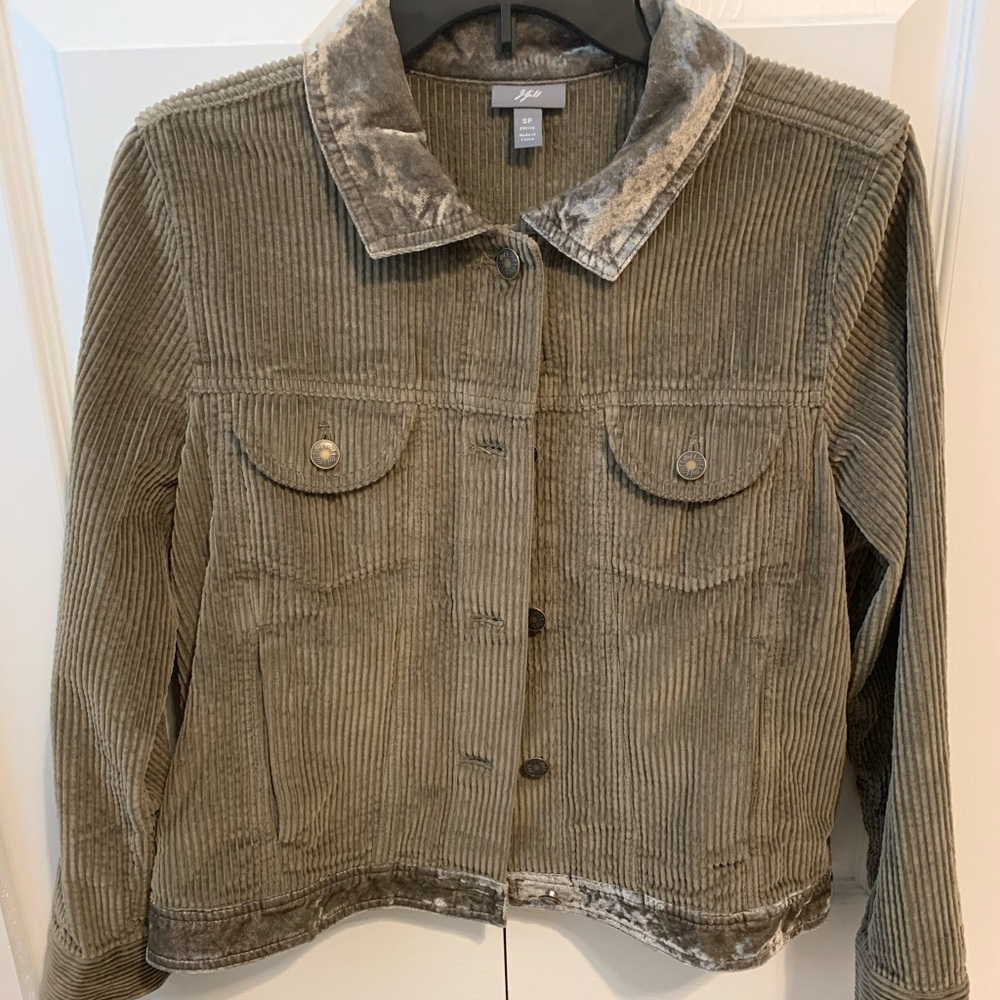 J. Jill olive green jacket size small